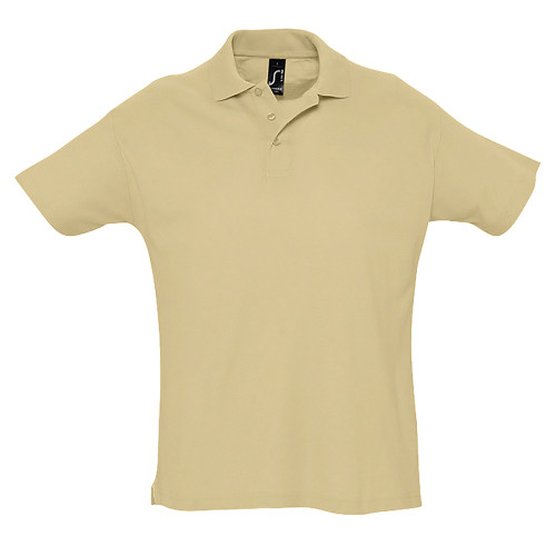 Рубашка поло мужская, короткий рукав, SUMMER II, песочный, 2XL, 100% хлопок, 170 г/м2