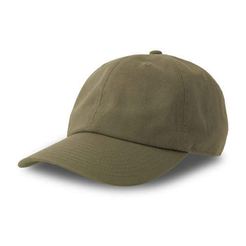 Бейсболка DAD HAT-S, 6 клиньев, металлическая застежка, оливковый, 80% хлопок, 20% переработанный хлопок, 270 г/м2