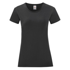 Футболка Ladies Iconic, черный, S, 100% хлопок, 150 г/м2