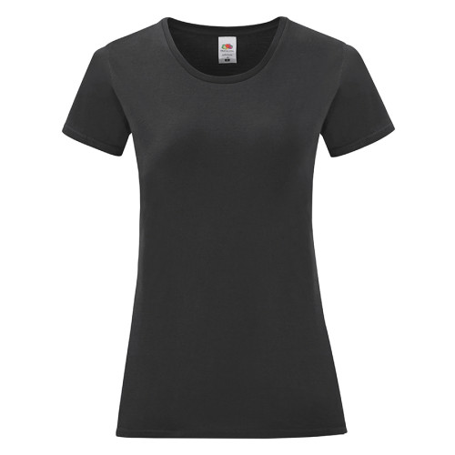 Футболка Ladies Iconic, черный, S, 100% хлопок, 150 г/м2