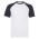 Футболка Short Sleeve Baseball T, белый с глубоким темно-синим_L, 100% х/б, 160 г/м2