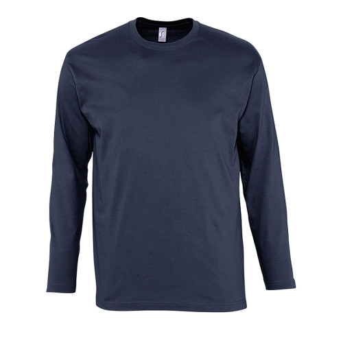 Футболка мужская с длинным рукавом MONARCH, темно-синий, 4XL, 100% хлопок, 150 г/м2