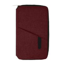 Органайзер дорожный с зарядным устройством (4000mAh)Portable,бордовый,12х21х3см, полиэстер