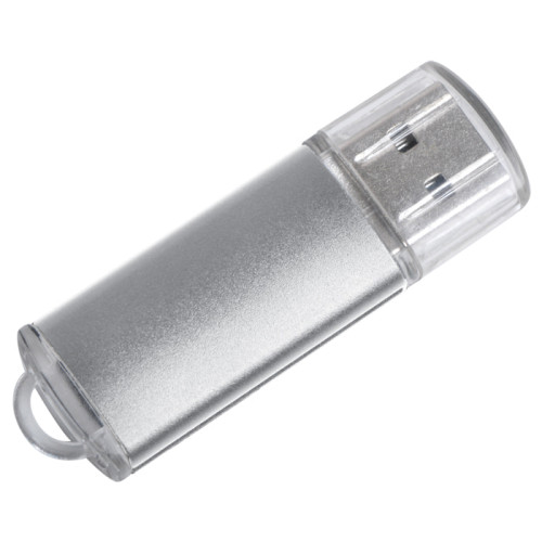 USB flash-карта Assorti (16Гб), серебристая, 5,8х1,7х0,8, металл