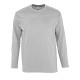 Футболка мужская с длинным рукавом MONARCH, серый меланж, 5XL, 85% хлопок, 15% вискоза, 150 г/м2