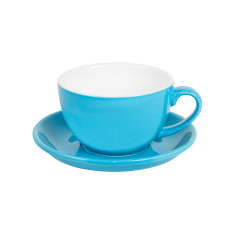 Чайная/кофейная пара CAPPUCCINO, голубой, 260 мл, фарфор