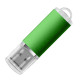 USB flash-карта Assorti (16Гб), зеленая, 5,8х1,7х0,8 см, металл