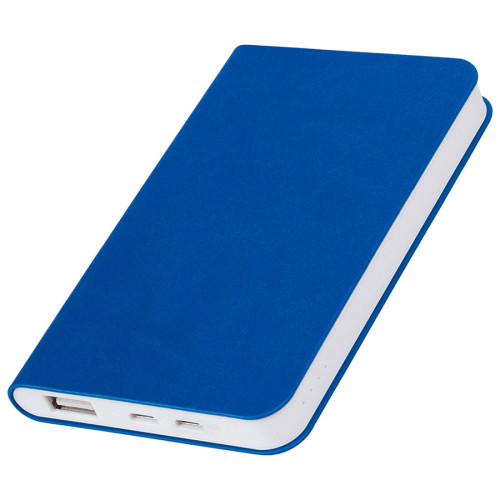 Универсальный аккумулятор Softi (5000mAh),синий, 7,5х12,1х1,1см, искусственная кожа,пл