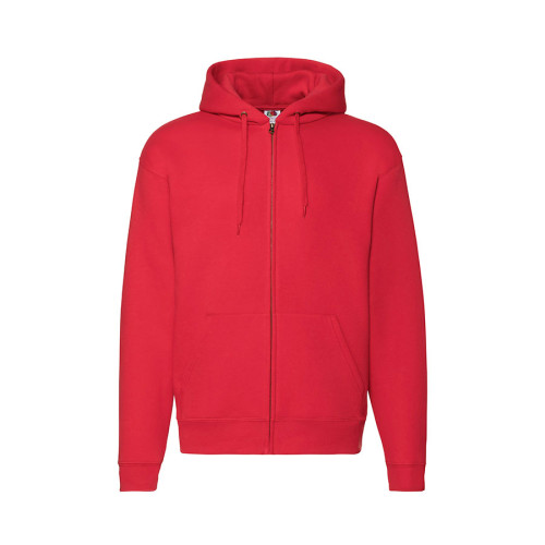 Толстовка мужская PREMIUM HOODED SWEAT JACKET, красный_2XL, 70% х/б, 30% п/э, 280 г/м2