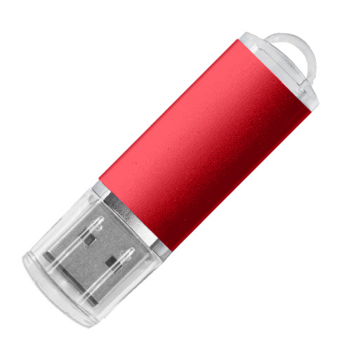 USB flash-карта Assorti (16Гб), красная, 5,8х1,7х0,8 см, металл