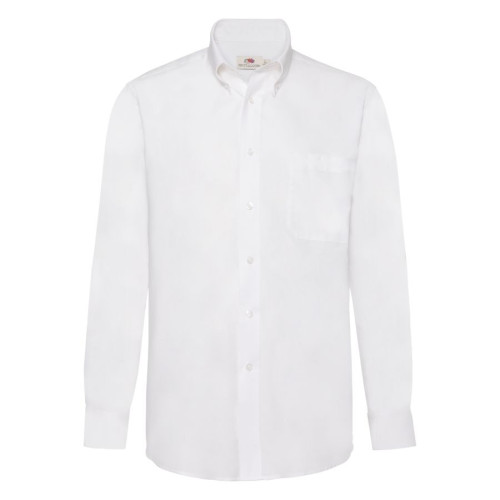 Рубашка Long Sleeve Oxford Shirt, белый_S, 70% х/б, 30% п/э, 130 г/м2