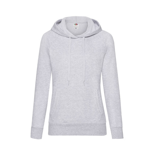 Толстовка женская LIGHTWEIGHT, серый_XL, 80% хлопок, 20% полиэстер, 240 г/м2