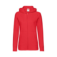 Толстовка без начеса Ladies Lightweight Hooded Sweat, красный, L, 80% х/б 20% полиэстер, 240 г/м2