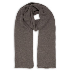 Шарф вязаный  двойной WIND SCARF_серый,100% акрил
