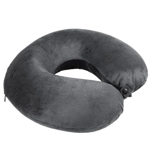 Подушка дорожная  SOFT; memory foam, микрофибра,серый