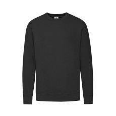 Толстовка мужская без начеса Lightweight Set-in Sweat, черный, S, 80% х/б 20% полиэстер, 240 г/м2