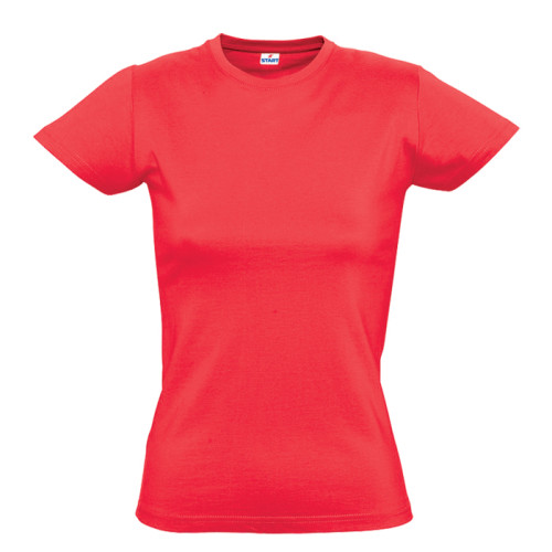 ФутболкаFancy - 140 г/м2, 100% хлопок, красный_L