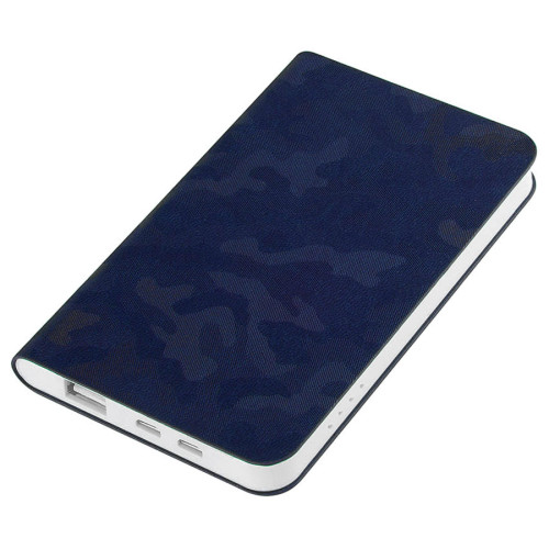 Универсальный аккумулятор Tabby (5000mAh), темно-синий, 7,5х12,1х1,1см
