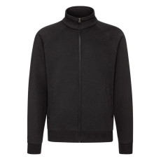 Толстовка Sweat Jacket, черный_2XL, 70% х/б, 30% п/э, 280 г/м2