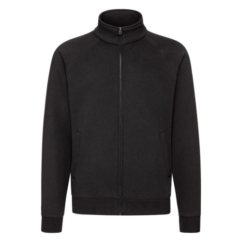 Толстовка Sweat Jacket, черный_2XL, 70% х/б, 30% п/э, 280 г/м2