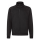 Толстовка Sweat Jacket, черный_2XL, 70% х/б, 30% п/э, 280 г/м2