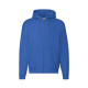 Толстовка PREMIUM HOODED SWEAT JACKET, ярко-синий_M, 70% х/б, 30% п/э, 280 г/м2