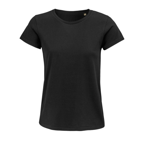 Футболка женская CRUSADER WOMEN, черный, M, 100% органический хлопок, 150 г/м2