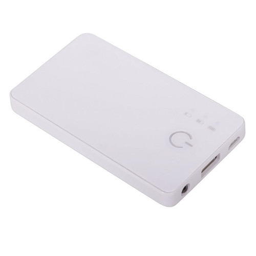 Универсальный аккумулятор Plain (2800mAh) с фонариком,9,6х5,5х1см,пластик , шт