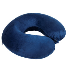 Подушка дорожная  SOFT; memory foam, микрофибра синий