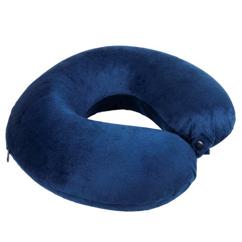 Подушка дорожная  SOFT; memory foam, микрофибра синий