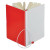Бизнес-блокнот А5  Franky , красный/белый, в линейку