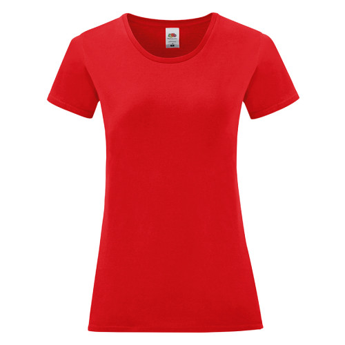 Футболка Ladies Iconic, красный, S, 100% хлопок, 150 г/м2