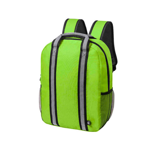 Рюкзак FABAX, ярко-зеленый, 38 x 28 x 12  см, 100% переработанный полиэстер 600D