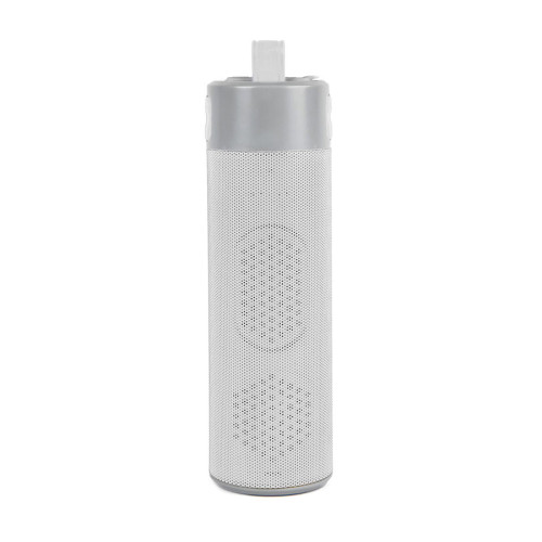 Bluetooth колонка с зарядным устройством(2000mAh) и моноподом Turbo Tube,белый с серым,18х5,5х5,3с