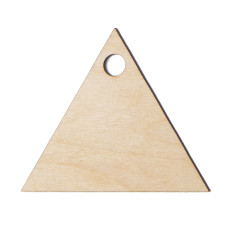 Ёлочное украшение TRIANGLE, дерево, 80 х 70 мм
