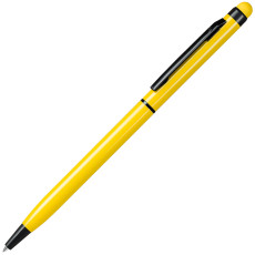TOUCHWRITER  BLACK, ручка шариковая со стилусом для сенсорных экранов, желтый/черный, алюминий