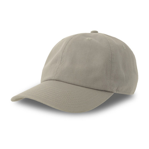Бейсболка DAD HAT-S, 6 клиньев, металлическая застежка, серый, 80% хлопок, 20% переработанный хлопок, 270 г/м2