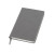 Бизнес-блокнот Funky, 90*140 мм, серый, голубой форзац, мягкая обложка, в клетку