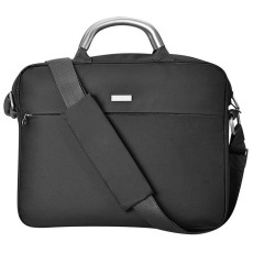 Конференц-сумка Prestige c шильдом; черный; 35x5,5x27,5 см; микрофибра