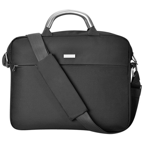 Конференц-сумка Prestige c шильдом; черный; 35x5,5x27,5 см; микрофибра