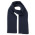 Шарф вязаный  двойной WIND SCARF_темно-синий,100% акрил