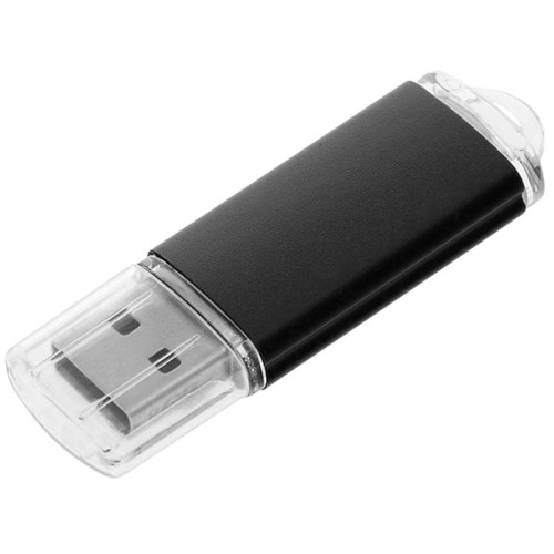 USB flash-карта Assorti (8Гб), черная, 5,8х1,7х0,8 см, металл