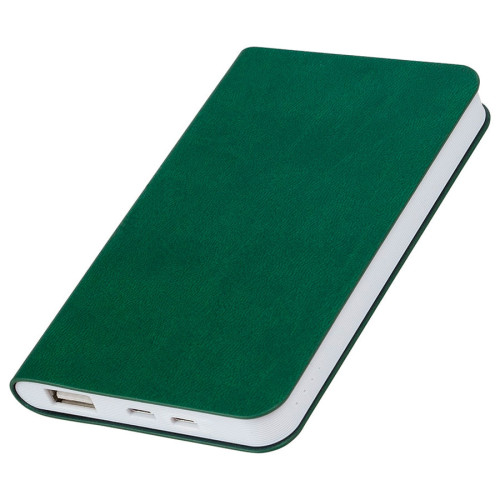 Универсальный аккумулятор Softi (5000mAh),зеленый, 7,5х12,1х1,1см, искусственная кожа,пл