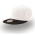 Бейсболка SNAP BACK, 6 клиньев, пластик.застежка, белый с черным, 100% п/э,100% х/б, 400 гр/м2