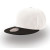 Бейсболка SNAP BACK, 6 клиньев, пластик.застежка, белый с черным, 100% п/э,100% х/б, 400 гр/м2