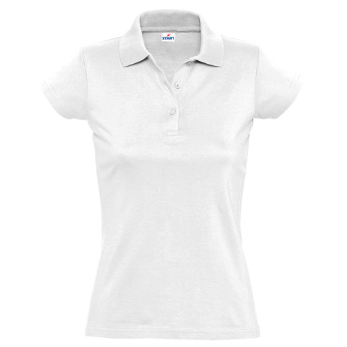 Поло Miss Style джерси, 100% хлопок, 170 г/м2, белый_XL