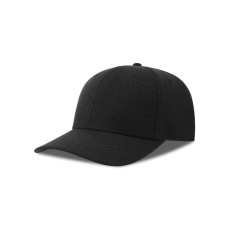 Бейсболка BEAT-S, 6 клиньев, пластиковая застежка, чёрный, 100%  переработанный полиэстер, 300 г/м2