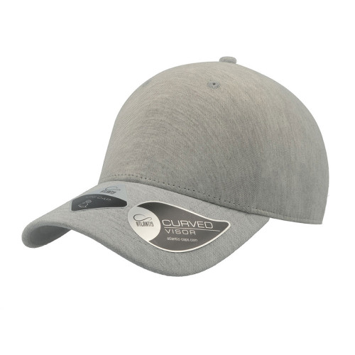 Бейсболка UNI-CAP PIQUET, серый, 83% полиэстер, 15% вискоза, 2% эластан, плотность 190 г/м2 , L_XL