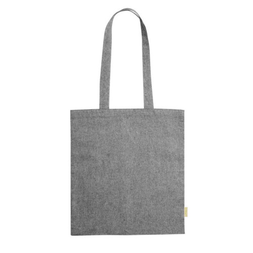 Сумка для покупок GRAKET, черный, 42x38 см, 100% переработанный  хлопок, 120 г/м2