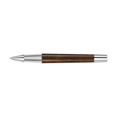 Ручка роллер TITAN WOOD R, синий, 0.7 мм, коричневый/серебряный